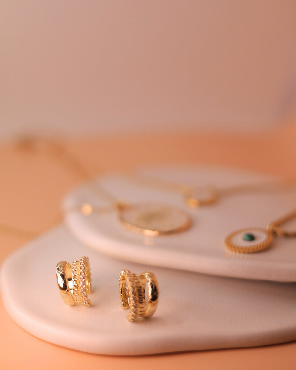 Golden Triple Halo Cuff