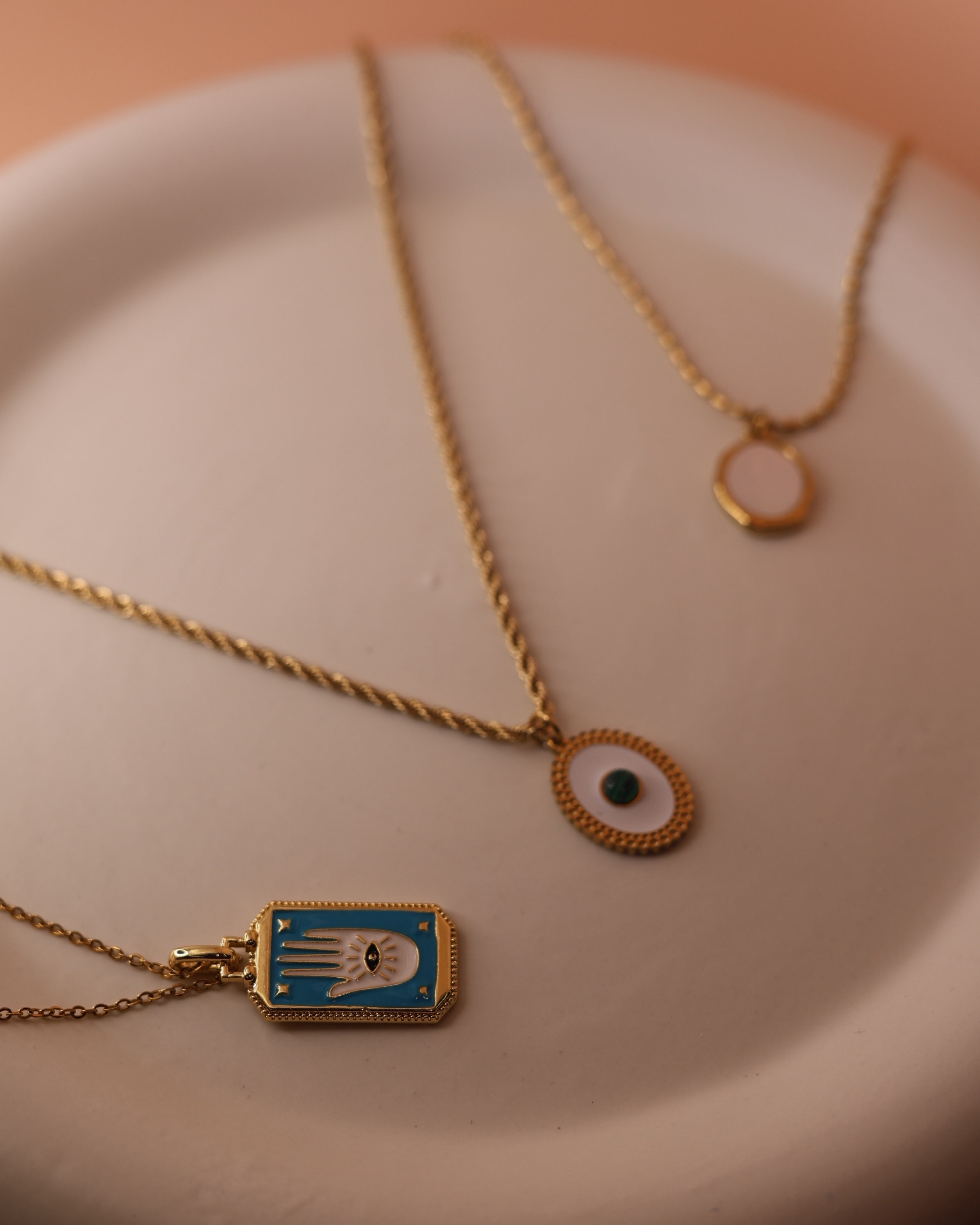 Hamsa Protection Necklace (Reversible)