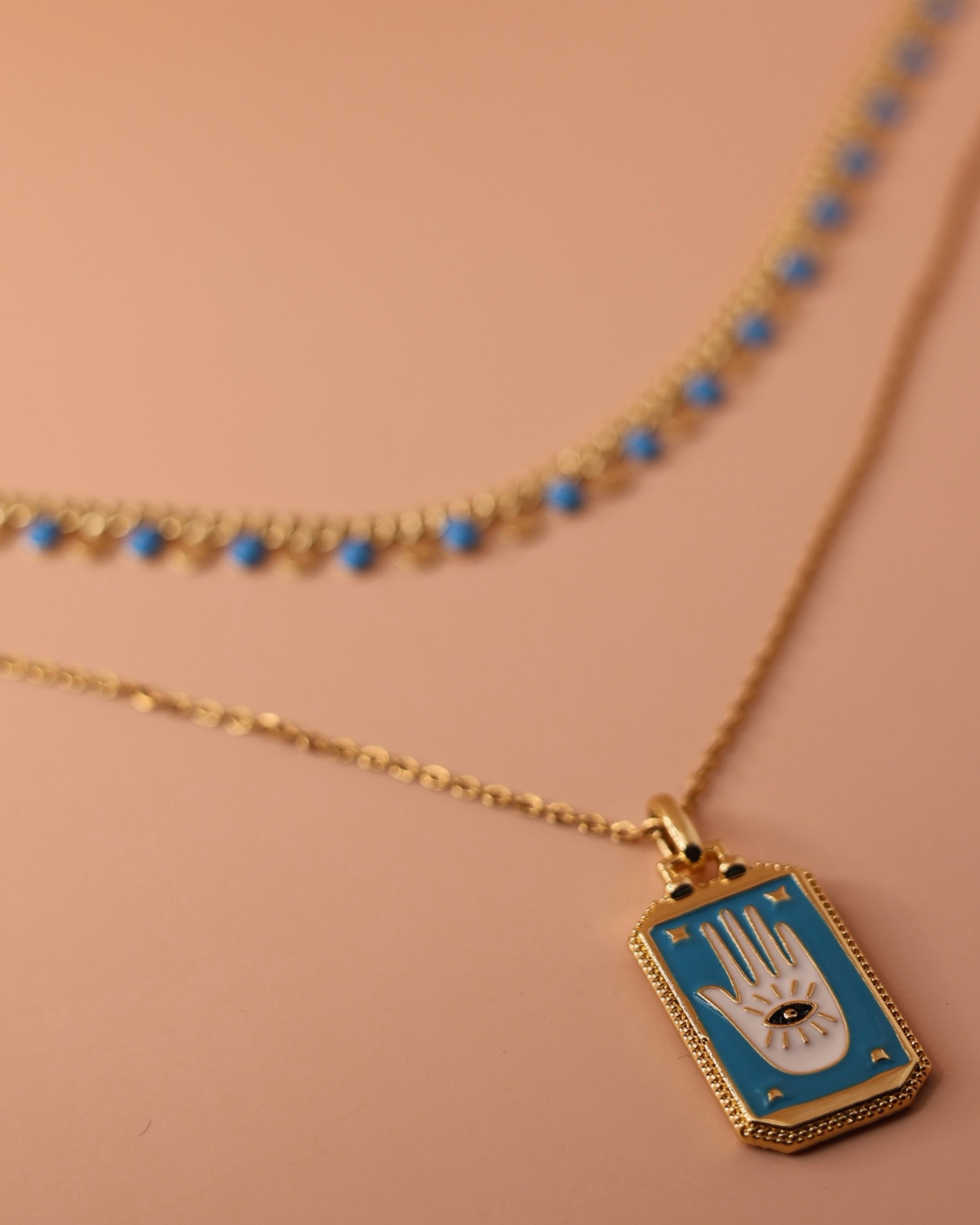Hamsa Protection Necklace (Reversible)