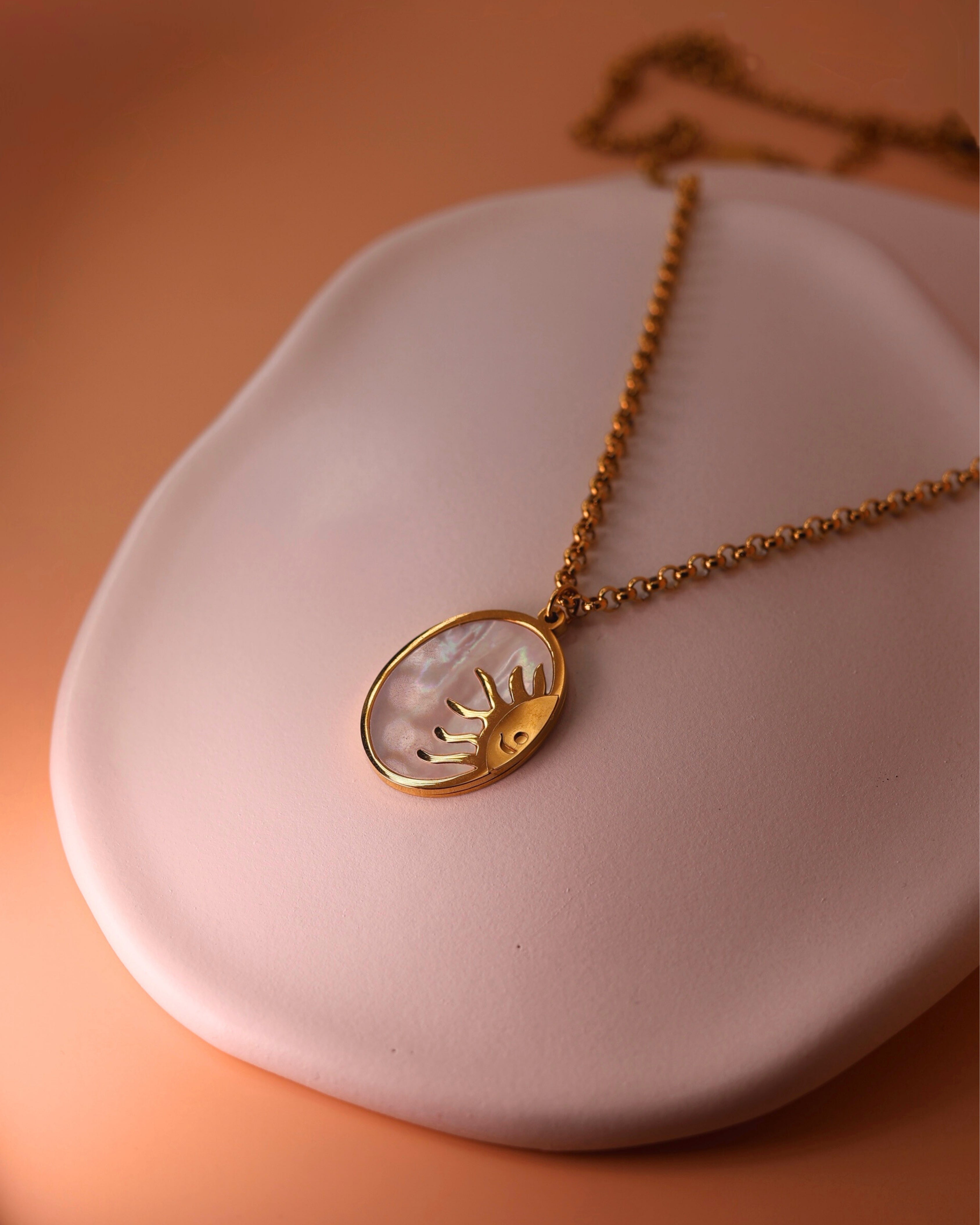 Hidden Sunlight Necklace | Engraved Message Jewelry | Meaningful & Special Gift