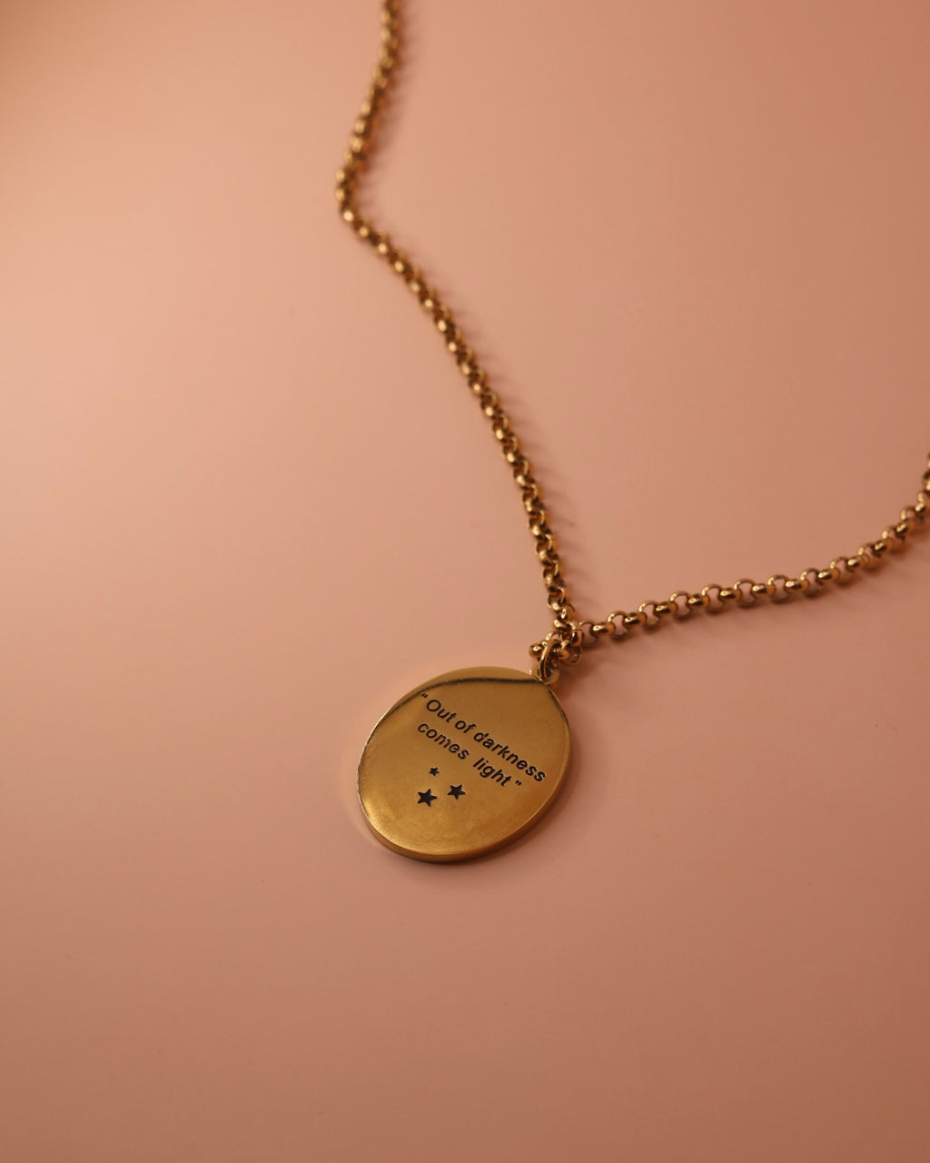 Hidden Sunlight Necklace | Engraved Message Jewelry | Meaningful & Special Gift