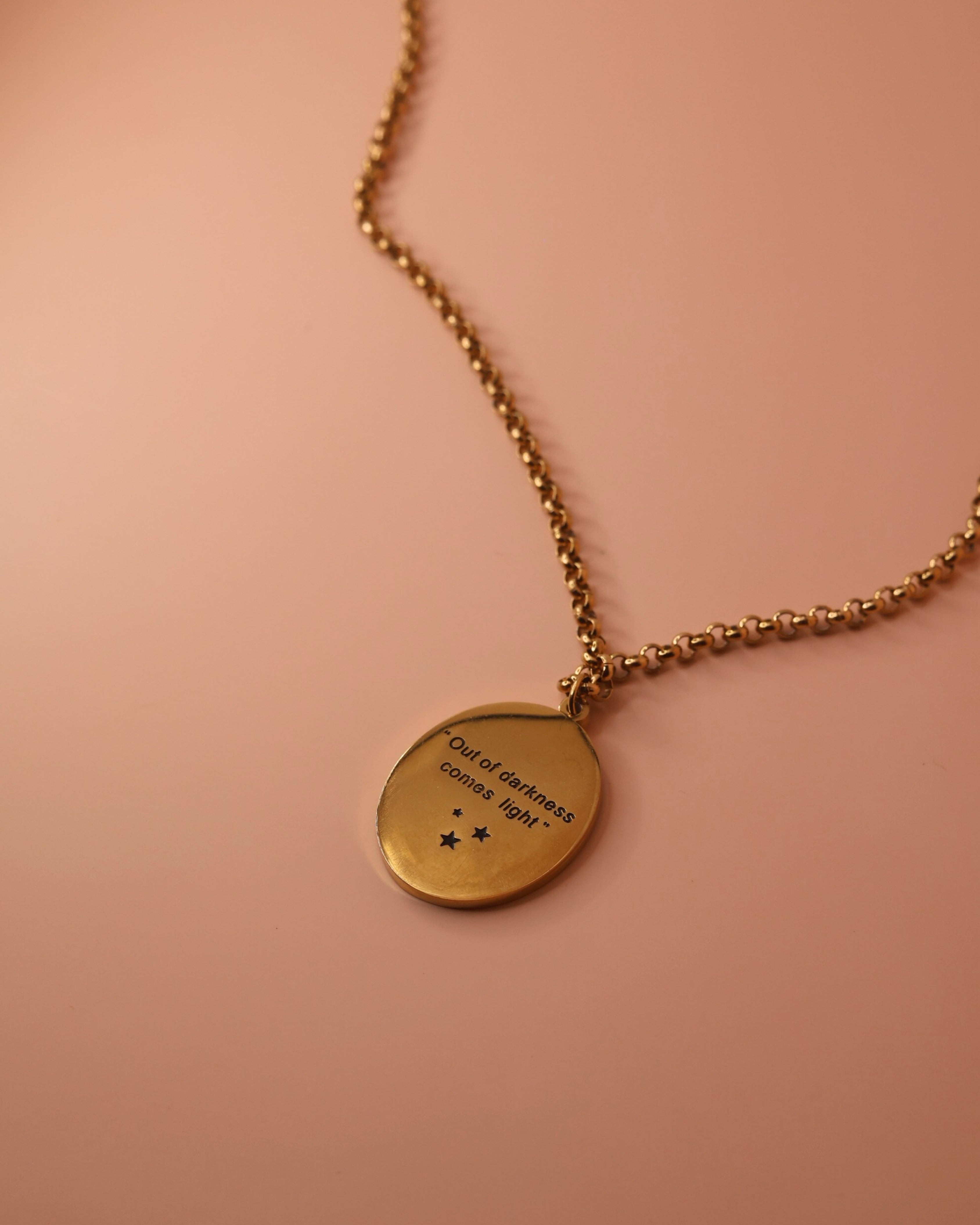 Hidden Sunlight Necklace | Engraved Message Jewelry | Meaningful & Special Gift